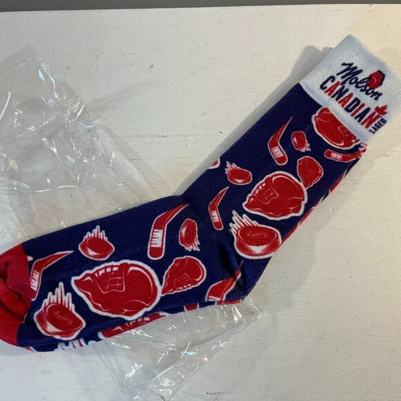 ⭐4 FOR $20⭐ Molson Canadian Men's NHL Hockey Crew Socks - One Size - Picture 3 of 3